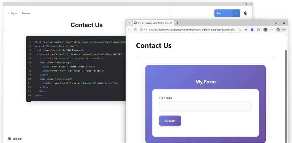 Adding HTML block in Publii
