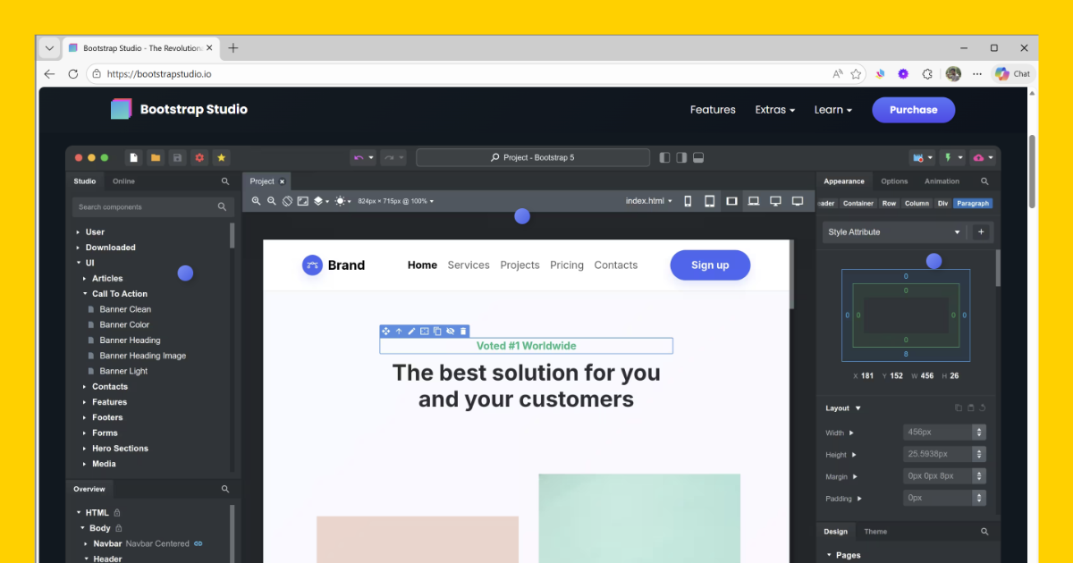 Bootstrap Studio: The Visual Website Builder That Doesn't Insult Developers