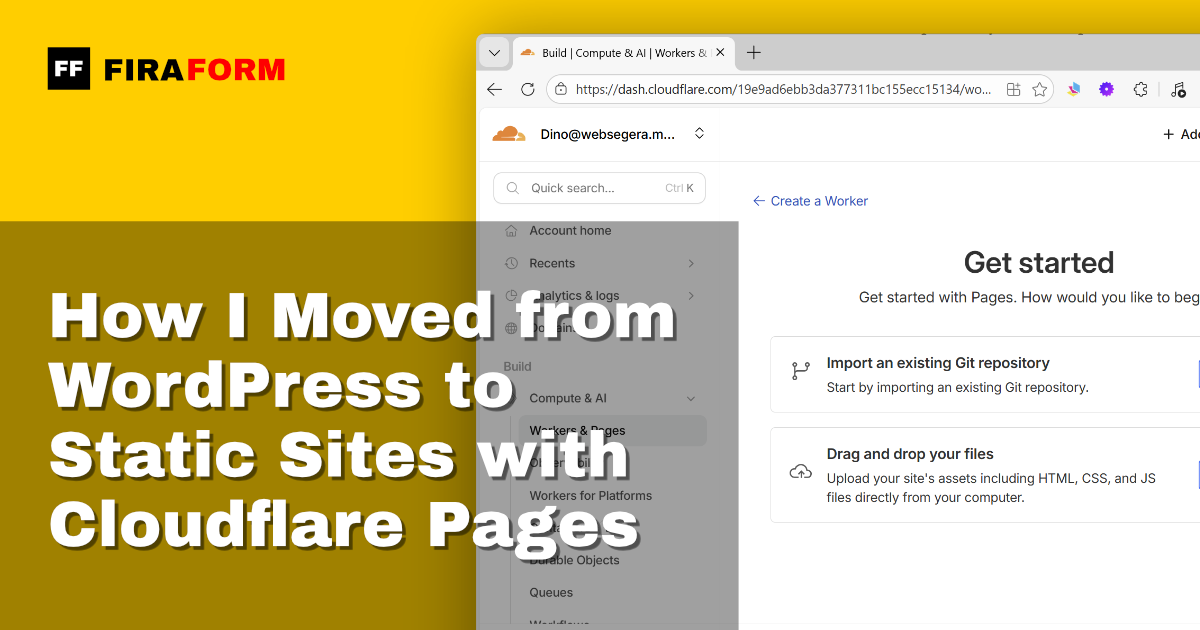 How I Moved from WordPress to Static Sites with Cloudflare Pages