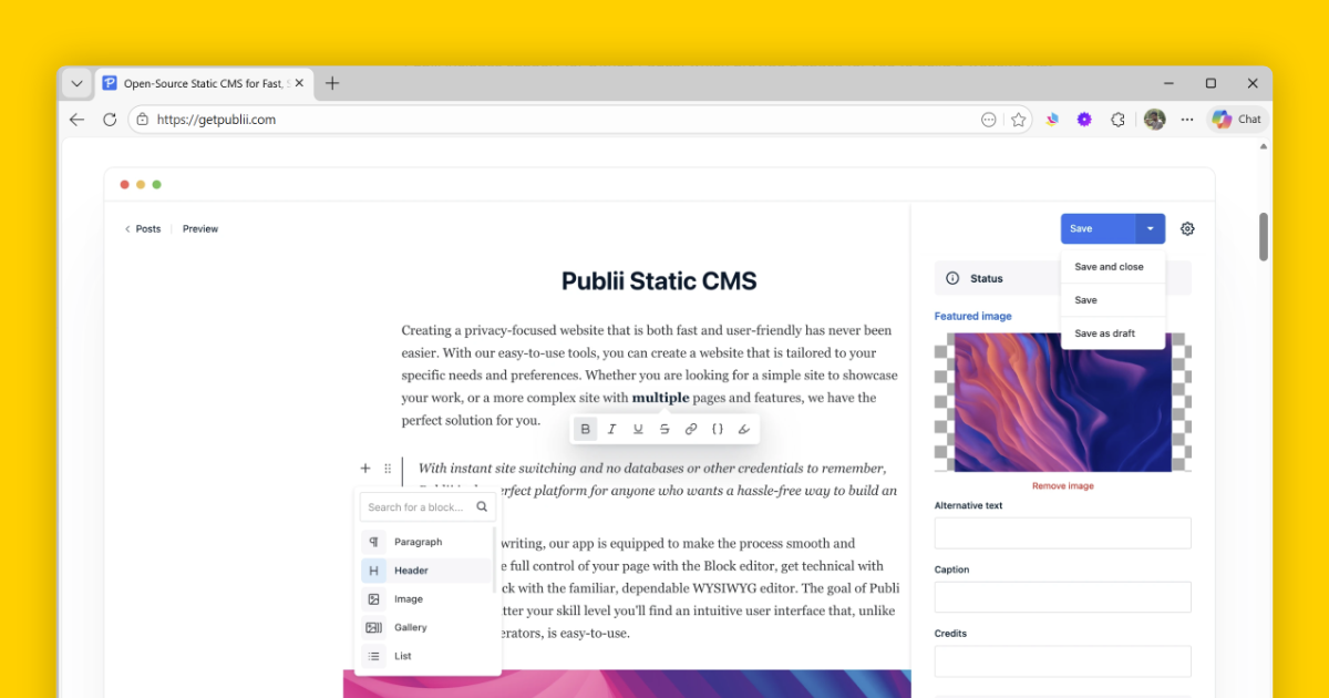 Publii: The Desktop App That Makes Static Blogging Actually Easy